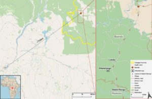 Image of a map of the DRC trial and research site